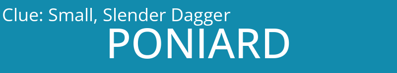 Small, Slender Dagger
