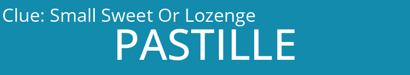 Small Sweet Or Lozenge