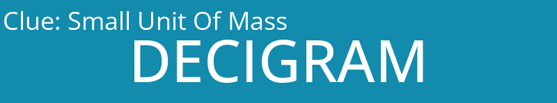 Small Unit Of Mass