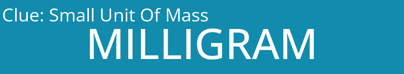 Small Unit Of Mass