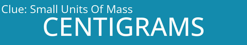 Small Units Of Mass