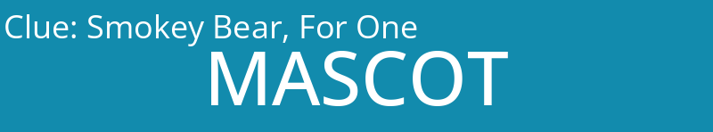 Smokey Bear, For One