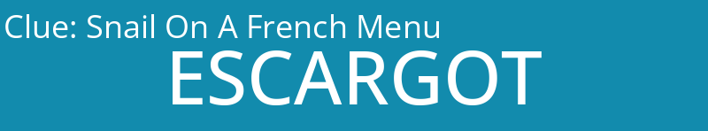 Snail On A French Menu