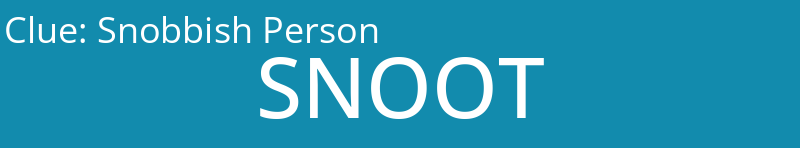 Snobbish Person