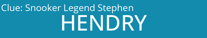 Snooker Legend Stephen