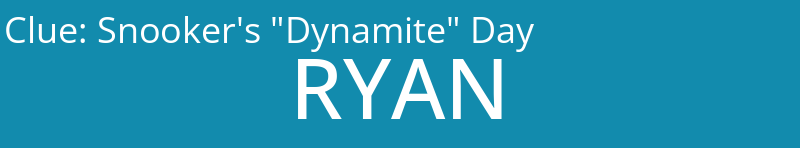 Snooker's "Dynamite" Day