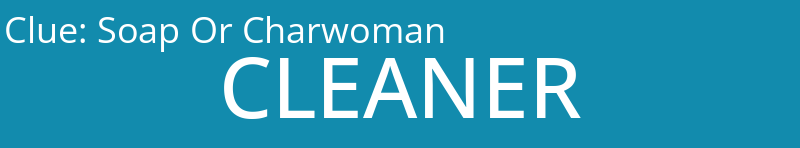 Soap Or Charwoman