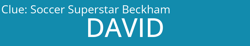 Soccer Superstar Beckham