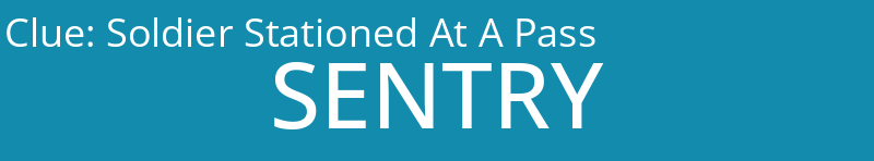 Soldier Stationed At A Pass