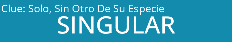 Solo, Sin Otro De Su Especie