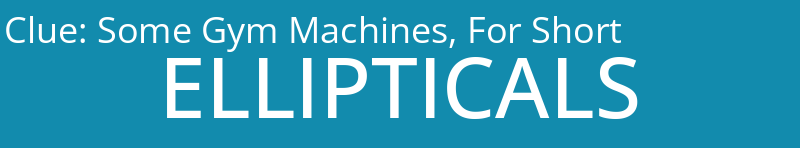 Some Gym Machines, For Short