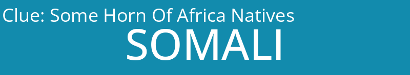 Some Horn Of Africa Natives