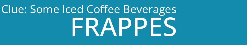 Some Iced Coffee Beverages