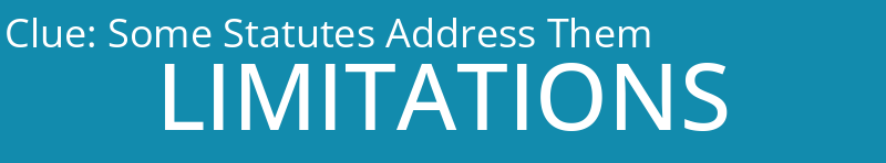 Some Statutes Address Them
