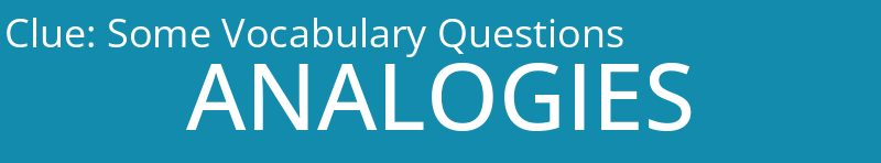 Some Vocabulary Questions