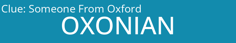 Someone From Oxford