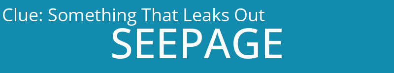 Something That Leaks Out