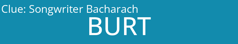 Songwriter Bacharach