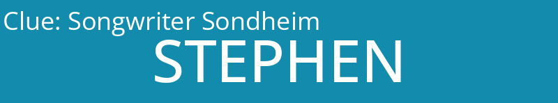 Songwriter Sondheim