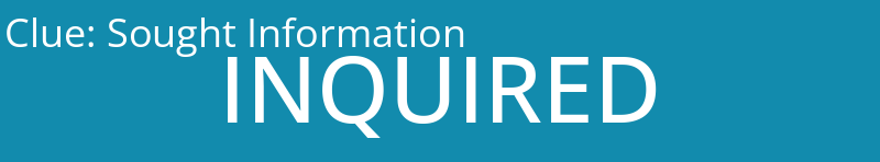Sought Information