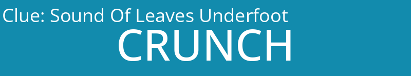 Sound Of Leaves Underfoot