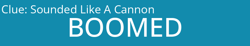 Sounded Like A Cannon