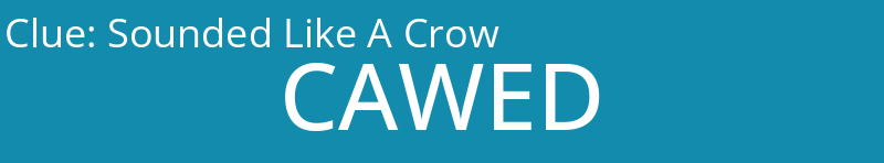 Sounded Like A Crow