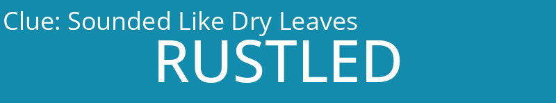 Sounded Like Dry Leaves