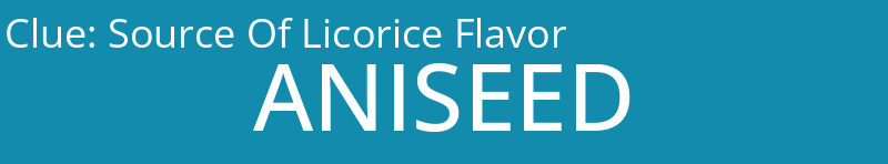 Source Of Licorice Flavor