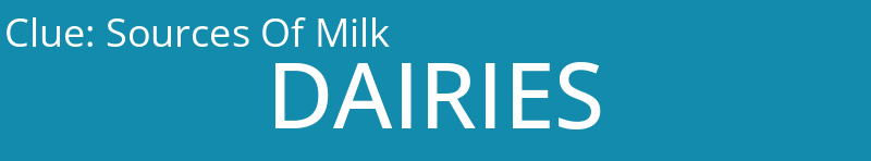 Sources Of Milk