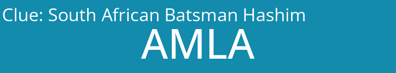 South African Batsman Hashim