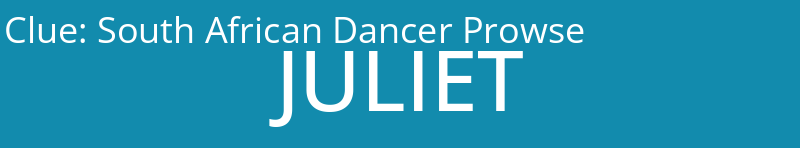 South African Dancer Prowse