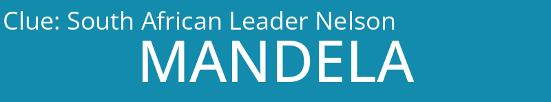 South African Leader Nelson