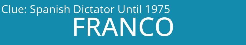 Spanish Dictator Until 1975