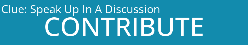 Speak Up In A Discussion