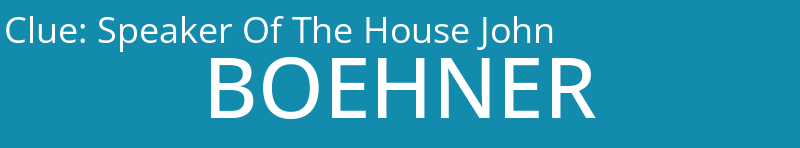 Speaker Of The House John