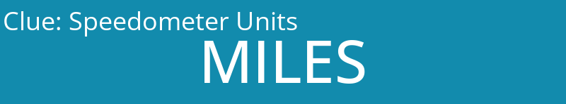 Speedometer Units