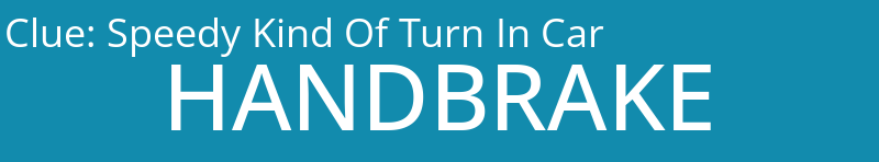 Speedy Kind Of Turn In Car