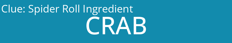 Spider Roll Ingredient