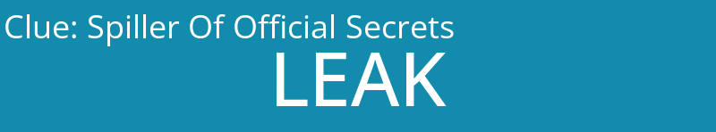 Spiller Of Official Secrets