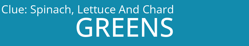 Spinach, Lettuce And Chard