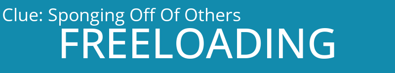 Sponging Off Of Others