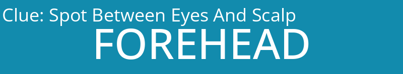 Spot Between Eyes And Scalp