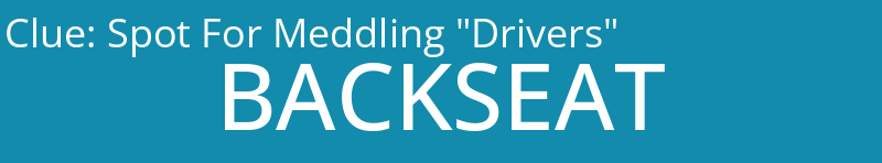 Spot For Meddling "Drivers"