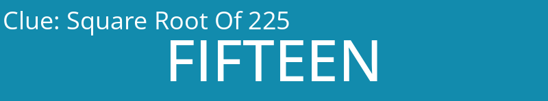 Square Root Of 225
