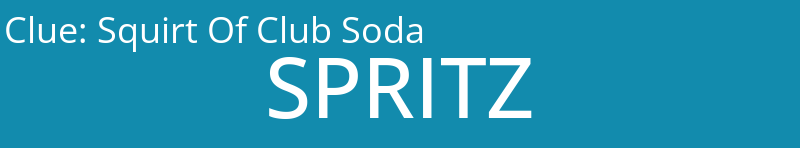 Squirt Of Club Soda