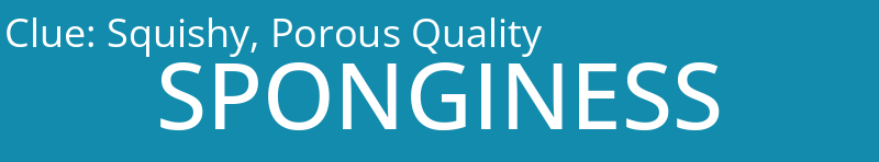 Squishy, Porous Quality