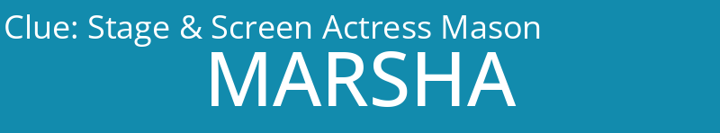 Stage & Screen Actress Mason