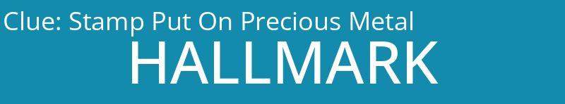 Stamp Put On Precious Metal