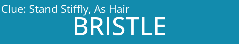 Stand Stiffly, As Hair